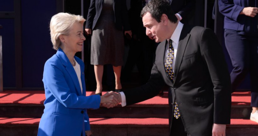 Von Der Leyen i thotë Kurtit: Të vazhdojmë të punojmë së bashku për të ardhmen evropiane të Kosovës