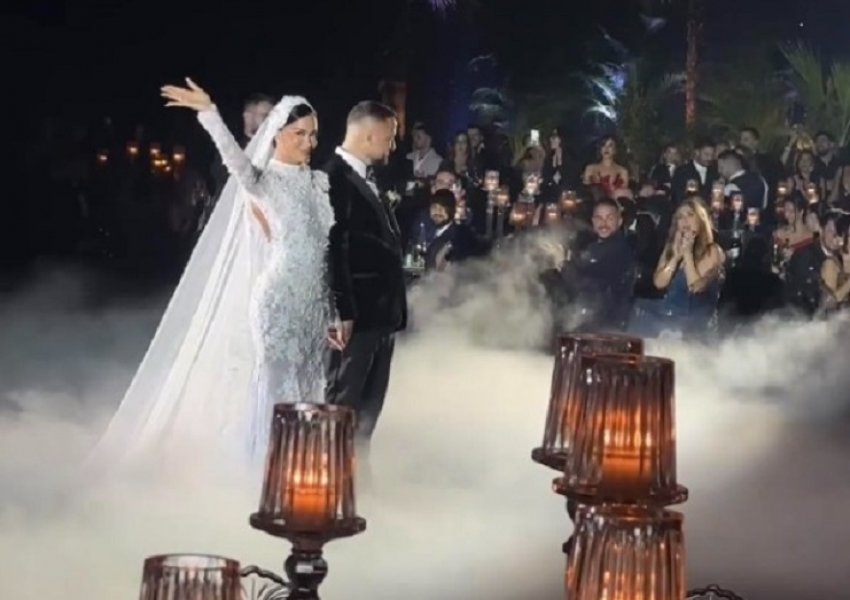FOTOT + VIDEO - Duket përrallore/ Këngëtarja e njohur Dafina Zeqiri kurorëzon dashurinë me biznesmenin Kreshnik Gjergji