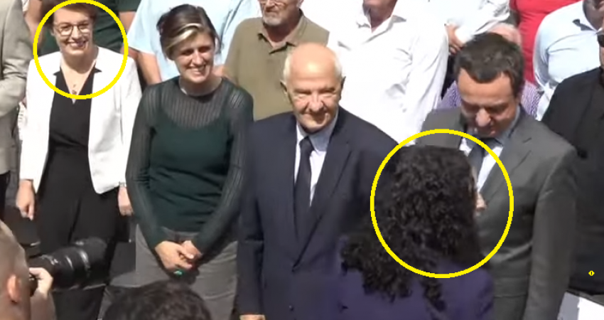 Vjosa Osmani nuk e përshëndet Donika Gërvallën në Podujevë