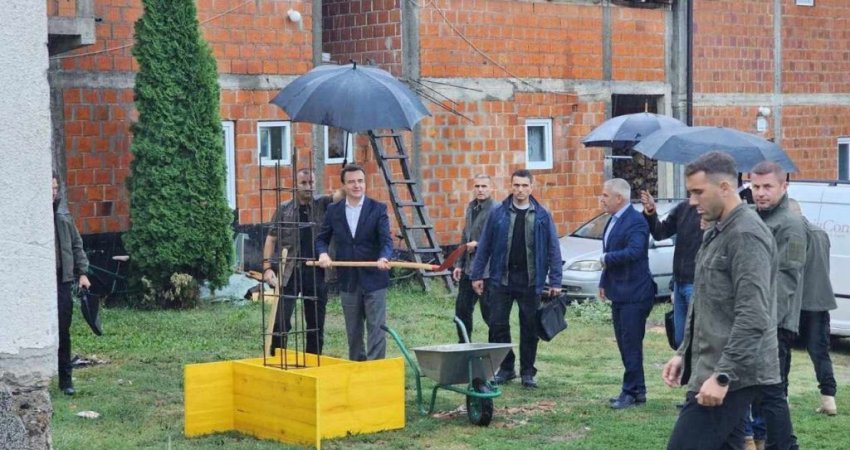 Kurti e Sveçla shkojnë në veri, vihet gurthemeli i një stacioni të ri policor në Leshak