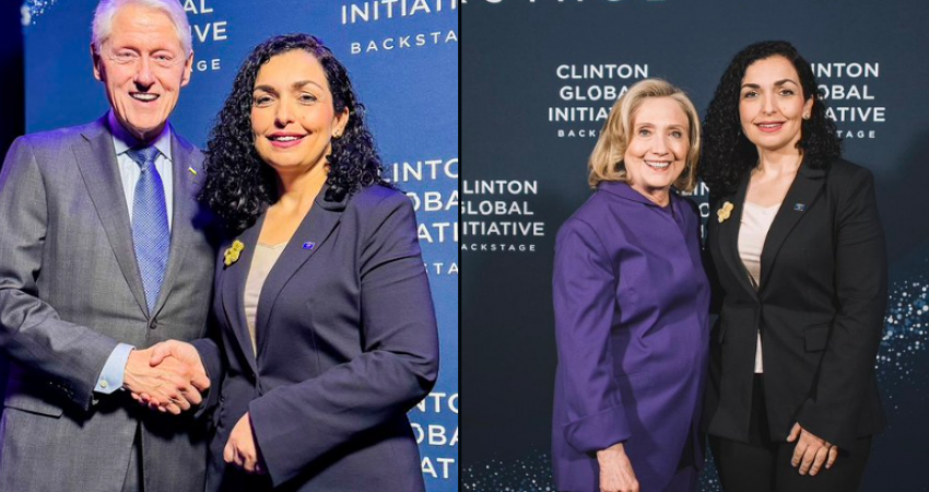 Osmani takohet me Bill e Hillary Clinton: Faleminderit për gjithçka që keni bërë dhe vazhdoni të bëni për Kosovën