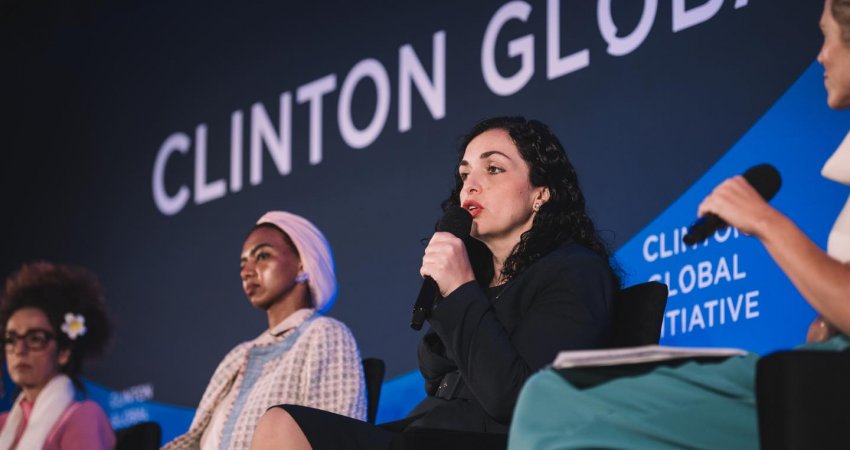 Presidentja, në “Clinton Global Initiative”: Gratë e Kosovës kanë qenë gjithnjë në ballë të çdo procesi historik të Republikës