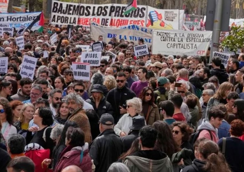 Protesta masive në Spanjë, kundër rritjes së çmimeve të qirasë dhe mungesës së banesave të përballueshme!