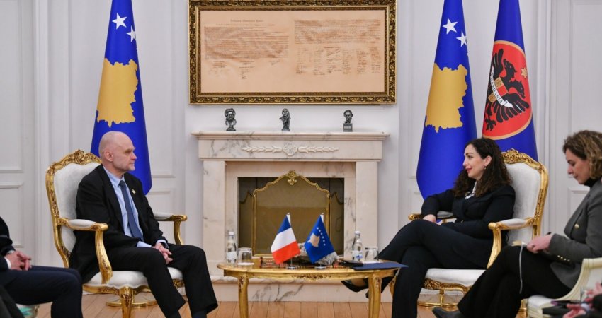 Osmani i kërkon mbështetje Francës për anëtarësimin e Kosovës në Këshillin e Evropës