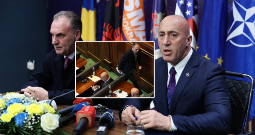 E injoruan njëri-tjetrin në Kuvend, Limaj thotë se me Haradinajn kanë folur ”në byfe”