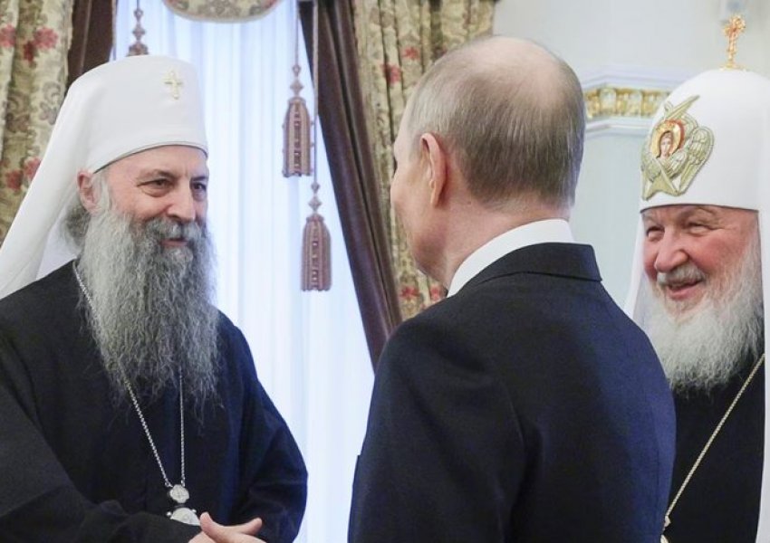 Patriarku serb përkrah 'botën ruse', dënon Perëndimin dhe i përcjell mesazhe Putinit për Kosovën