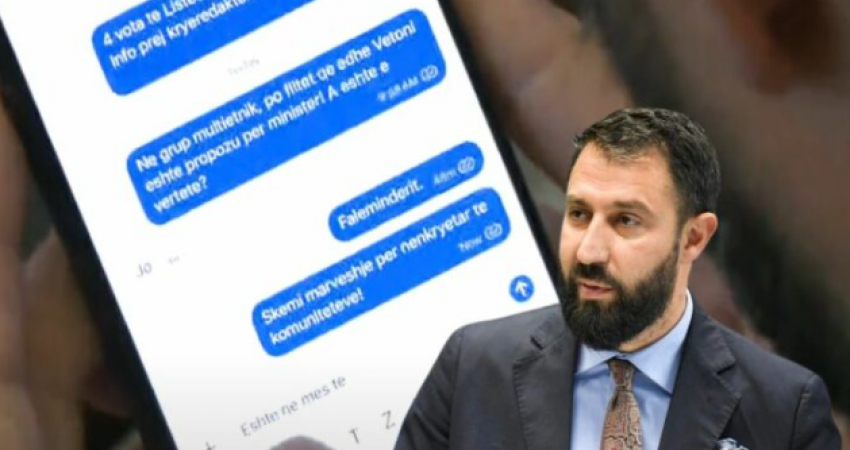 Elbert Krasniqi nervozohet pak kur e pyesin për mesazhet me katër votat e Listës Serbe