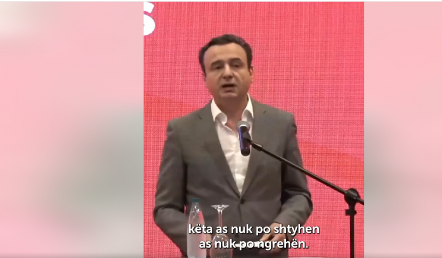 'Këta as nuk po shtyhen, as nuk po ngrehen', Kurti flet me përçmim për kundërshtarët politik