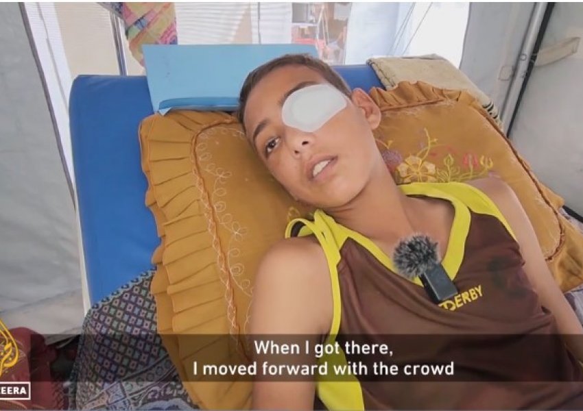 ‘Mendova se ky ishte fundi im’/ Dëshmia e dhimbshme e 15-vjeçarit që u qëllua në sy ndërsa kërkonte ushqim në Gaza