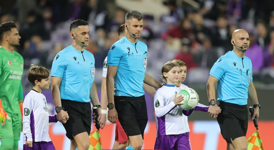 UEFA u beson arbitrave shqiptarë sfidën e Europa League