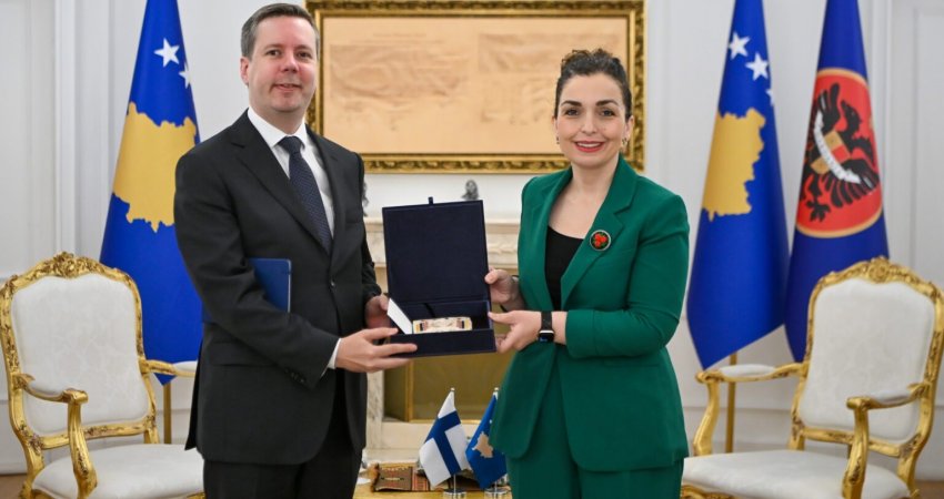 Osmani takon ambasadorin finlandez, e falënderon për mbështetjen ndaj Kosovës drejt rrugës euroatlantike