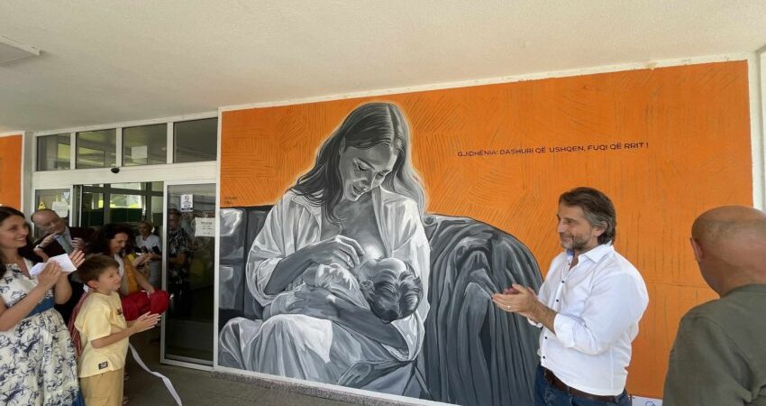 Prishtina promovon gjidhënien me mural në qendër të qytetit