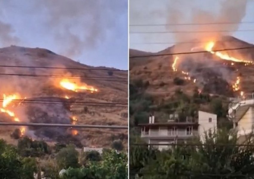 Zjarret në Bashkinë Finiq hyjnë në ditën e 7-të! 'Syri i Kaltër' dhe rruga 'Sarandë-Delvinë' mbyllen përkohësisht nga rreziku i flakëve