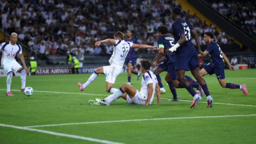VIDEO/ Superkupa e UEFA-s, Tottenhami shokon PSG-në në  pjesën e parë