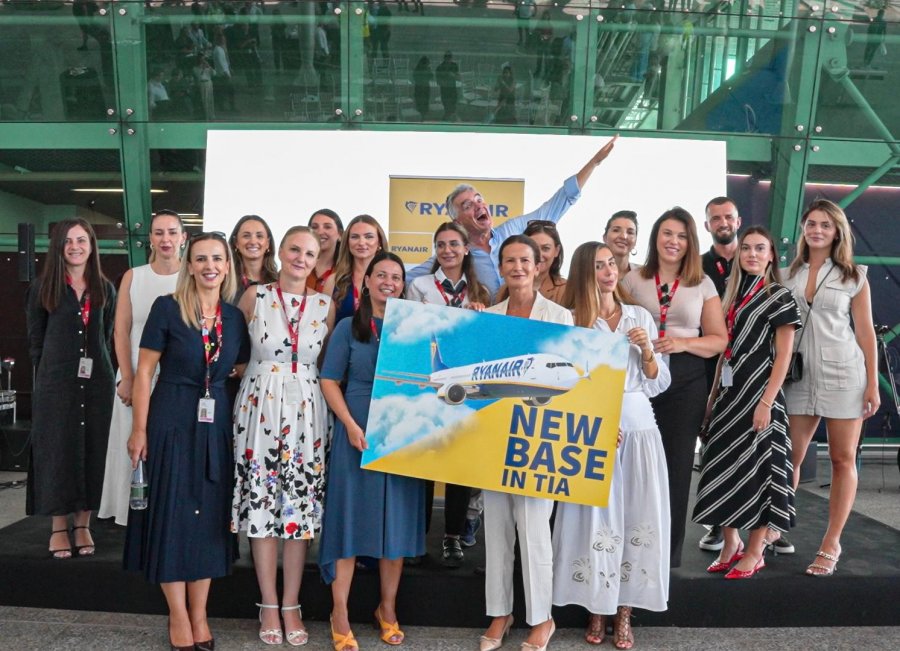 Ryanair hap bazë të re në tiranë për sezonin veror 2026