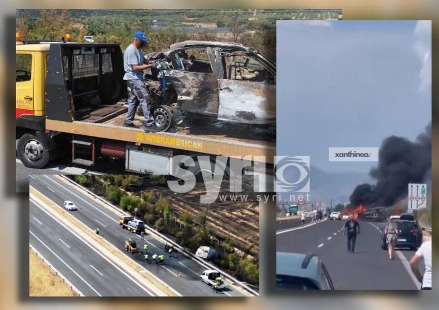 Ja pamjet e aksidentit tragjik më autostradën Egnatia ku humbën jetën 3 shqiptarë! (VIDEO) 
