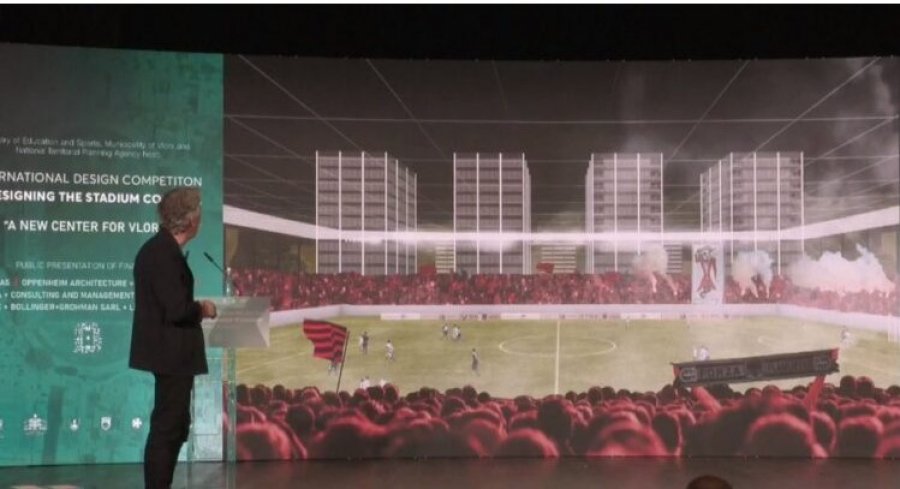 Stadiumit të Vlorës i shtohen 6 kulla/ Rama ndryshon projektin e belgëve, 'mbin' dhe një 40 katësh