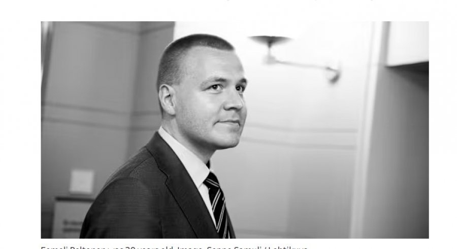 Vetëm 30 vjeç dhe në mandatin e tij të parë, kush ishte deputeti i cili kreu vetëvrasje sot në parlamentin Finlandez?