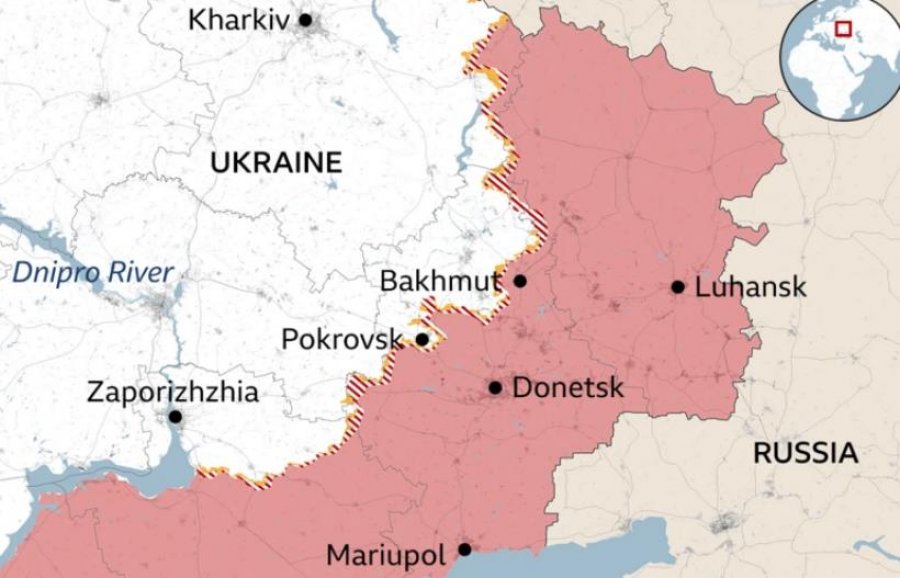Harta/ Territoret e mundshme që do përfshihen në marrëveshjen e paqes Rusi-Ukrainë