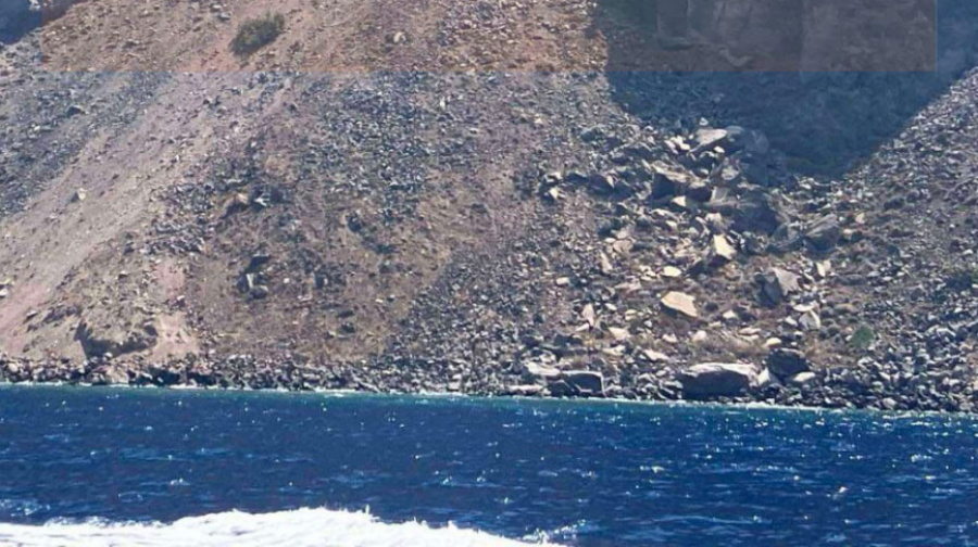VIDEO/ Rrëshqitje e madhe toke në Imerovigli të Santorinit, ekspertët japin alarmin