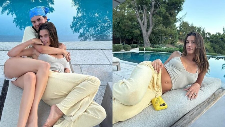 Hailey Bieber dhe Kendall Jenner, afërsi dhe emocion pas ditëlindjes së vogëlushit