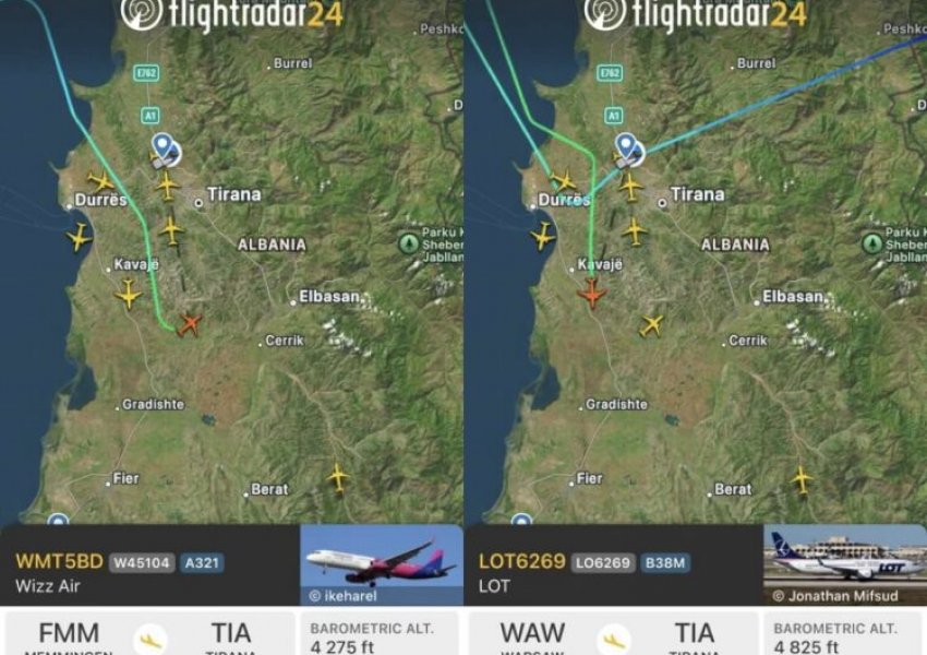 Stuhia në Shqipëri/ Trafik ajror në aeroport, avionët ulen me shpejtësi