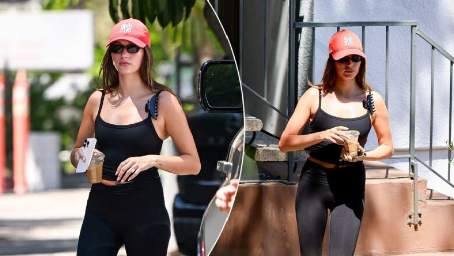 Elegante dhe e tonifikuar, Hailey Bieber tërheq vëmendjen në LA