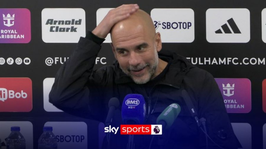 “O Zot, po më bien flokët!” Reagimi qesharak i Pep Guardiolës pas fitores dramatike të City-t ndaj Fulham-it
