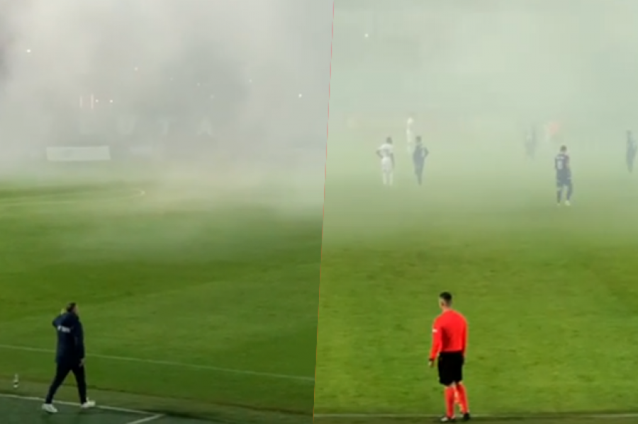 VIDEO/ E turpshme në Durrës, fiken dritat në ‘Niko Dovana’ gjatë ndeshjes Teuta-Elbasani