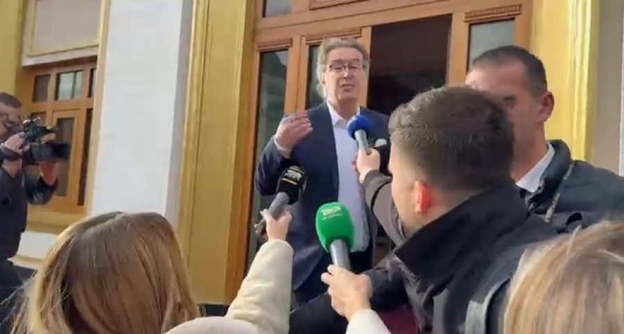 E pyesin për Salianjin, Alizoti - gazetarëve: A ka ndonjë pyetje për Ballukun, për qeverinë...?