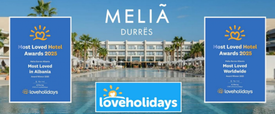 MELIÁ Durrës shkëlqen në skenën ndërkombëtare të turizmit...