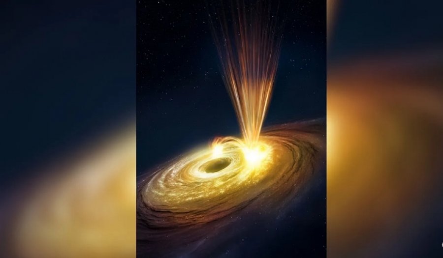 Astronomët vëzhgojnë erëra të papara më parë nga një vrimë e zezë në një galaktikë të largët