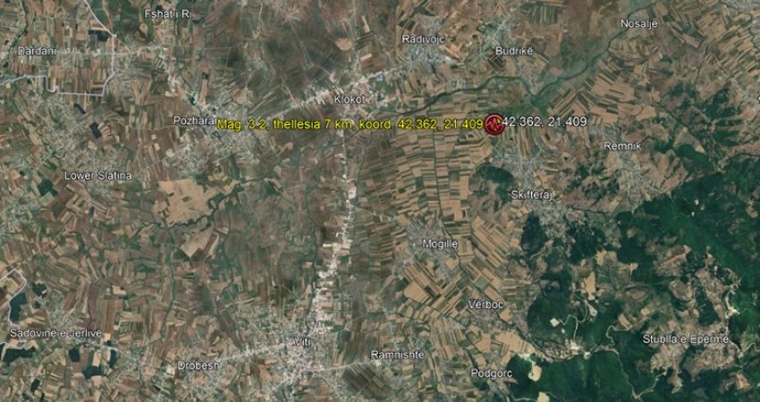 Shërbimi Gjeologjik i Kosovës jep detaje për tërmetin e djeshëm në vend
