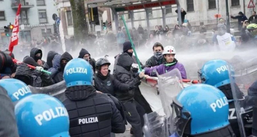 Protesta në Torino kundër shpërndarjes së qendrës sociale së Askatasunës