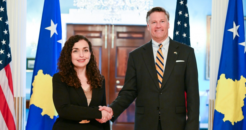  Osmani pritet në Washington nga zëvendëssekretari Christopher Landau: Kosova e përkushtuar ndaj aleancës strategjike