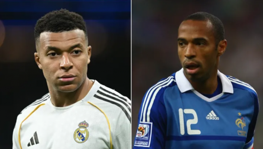 Kylian Mbappé barazon një rekord historik të legjendës Thierry Henry