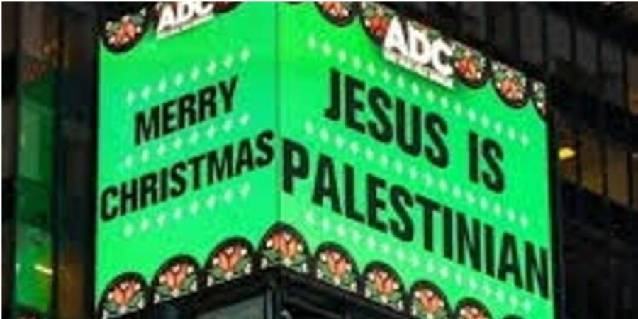 Mbishkrimi në zemër të Nju Jorkut: 'Jezusi është palestinez' shfaqet në Times Square