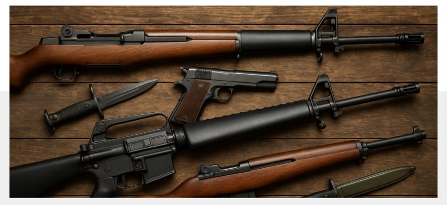15 armët më ikonike në historinë ushtarake të SHBA-së