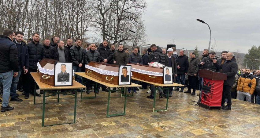 U jepet lamtumira e fundit tre të miturve që vdiqën tragjikisht në Jabllanicë