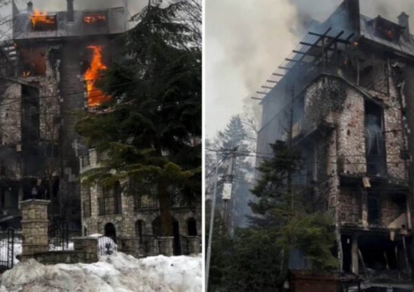 Zjarri shkrumbon hotelin në Brezovicë