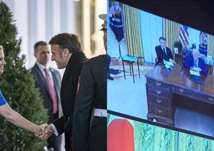 Si e 'poshtëroi' Trump - Macron-in gjatë vizitës në Shtëpinë e Bardhë: I nxori një punonjëse ta presë, më pas e uli anash tavolinës