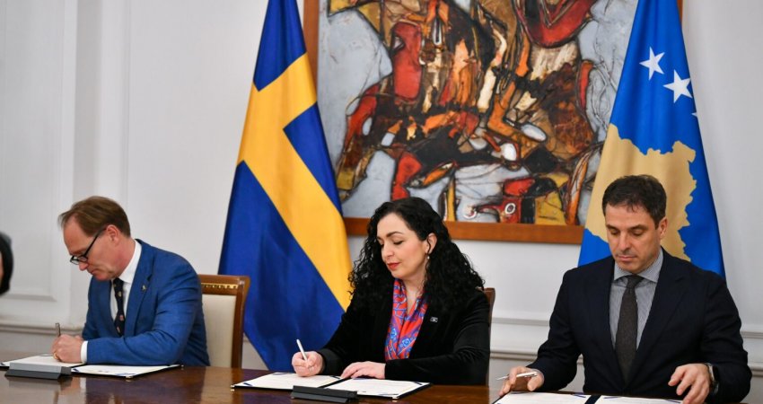 Kosova dhe Suedia nënshkruajnë memorandum për mbështetje profesionale të Presidencës