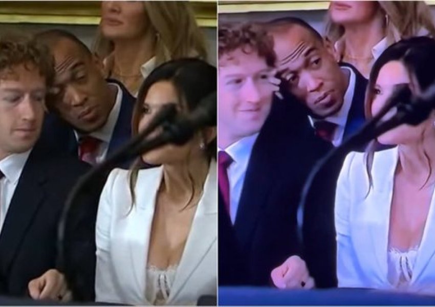 VIDEO/ Zuckerberg nuk i shpëton kamerave, kapet 'mat' duke parë gjoksin e të fejuarës së Jeff Bezos