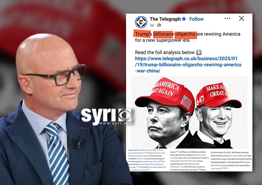 Sulmet ndaj miliarderëve që mbështetën Trump, Strazimiri: Janë, përfundimisht, pjella perverse të të njëjtit bark…
