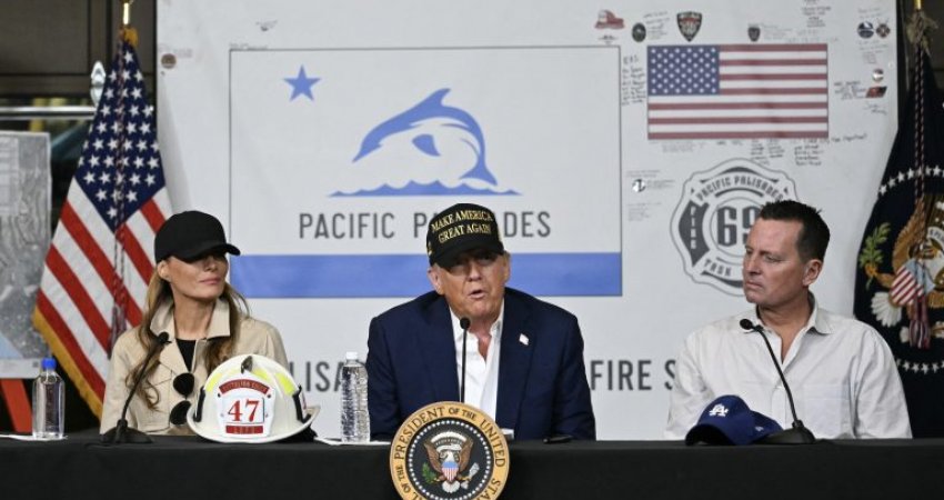 Grenell krah Presidentit Trump në Kaliforni, shohin nga afër zonat e goditura nga zjarret masive