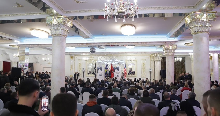 Përkrahje masive për AAK-në në qendër të Gjakovës, Gjini: Po rritet besimi dhe mbështetja për Kosovën Fituese