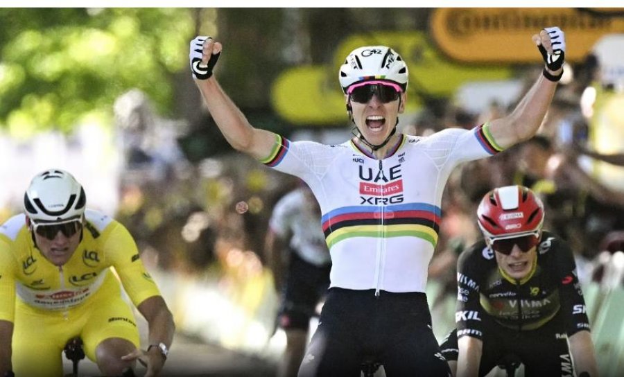Tour de France/ Tadej Pogacar fiton etapen e katërt, Van der Poel ruan fanellën e verdhë
