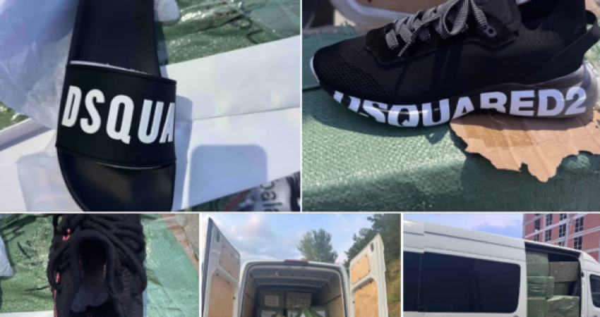 Arrestohen një zyrtar doganor dhe shoferi i kamionit që tentoi të kontrabandojë mbathje sportive me marka të mbrojtura