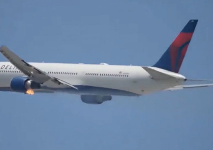 Motori shpërtheu në flakë gjatë ngritjes nga toka, avion i Delta Airlines bën ulje emergjente në Los Angeles