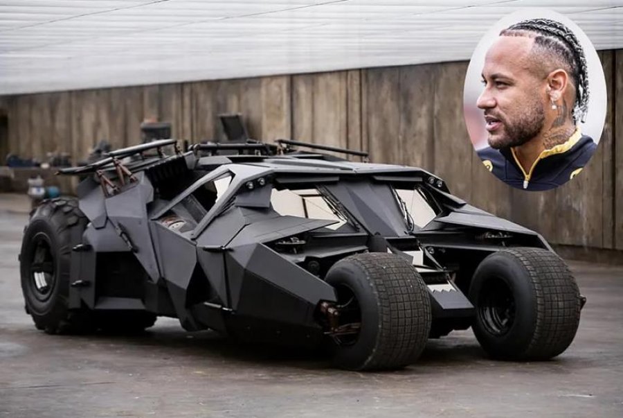 Neymar Jr, 'në rolin e Batmanit': shpenzon 1.3 milionë euro për një Batmobil që nuk mund ta ngasë (fotot)